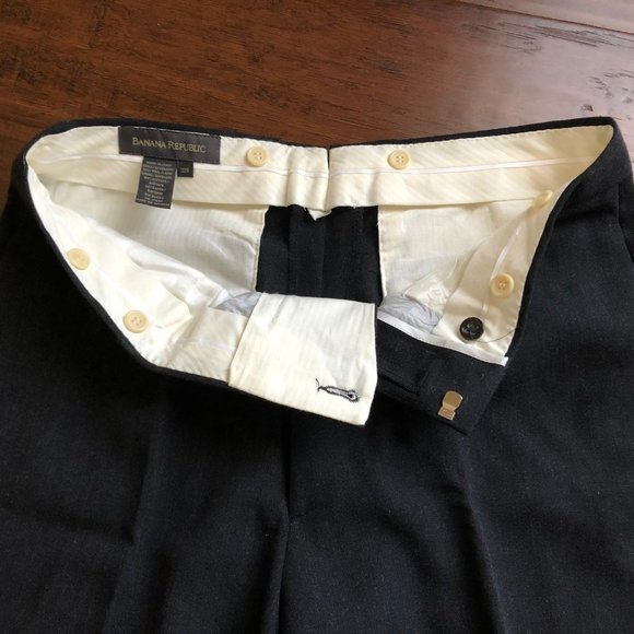 Banana Republic mens gray suit pants 32 x 28 wool - Picture 8 of 8